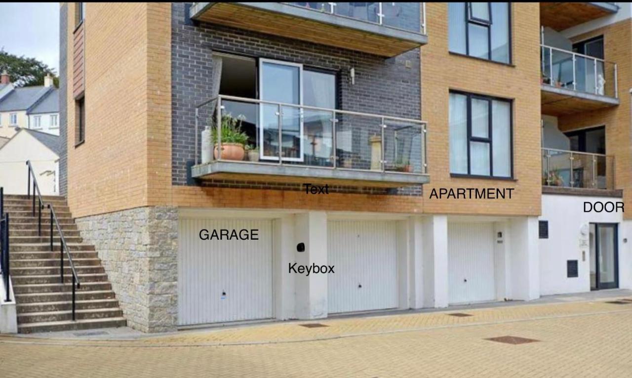 Stunning Apartment, Balconies, Private Beach, Coast Path Charlestown (Cornwall) Extérieur photo